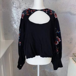 Free people floral blouse